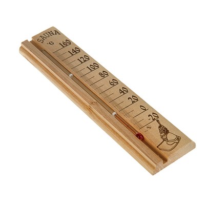 Деревянный термометр для бани и сауны "Sauna" в пакете - фото 2072998