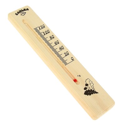Деревянный термометр для бани Классика, спиртовой, малый, - фото 2073021