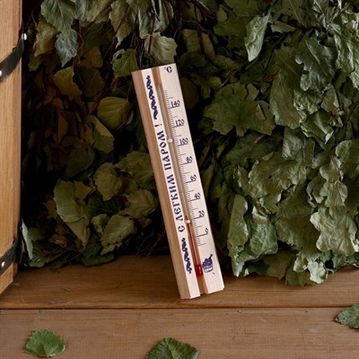 Деревянный термометр для бани и сауны "Стандартный" в блистере    (0 +140), - фото 2073059