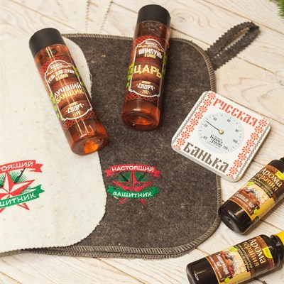 Термометр с круглой шкалой "Русская банька" - фото 2073122