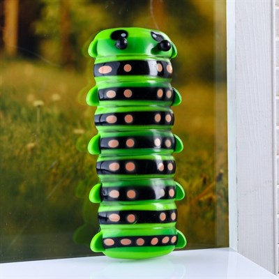 Пластиковый термометр оконный "Гусеница" в пакете - фото 2073214