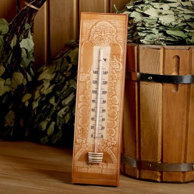 Термометр для бани и сауны деревянный, до 150°C, 37×10,4 см - фото 2073239