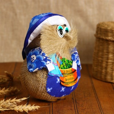 Оберег «Домовой Нафаня Банщик», 15 см, микс - фото 2073291