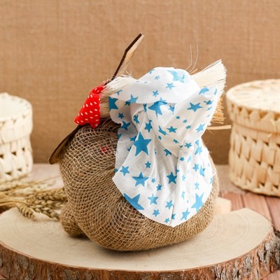 Оберег-домовой "Банник Тихон, с ковшом", микс - фото 2073301