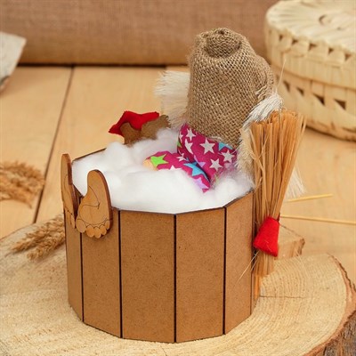 Оберег-домовой "Банник", 28х16х16 см, микс - фото 2073310