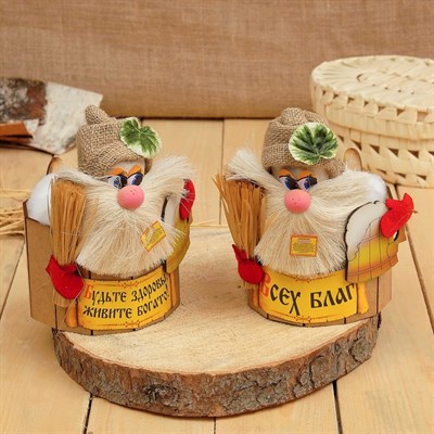 Оберег-домовой "Банник", 28х16х16 см, микс - фото 2073311