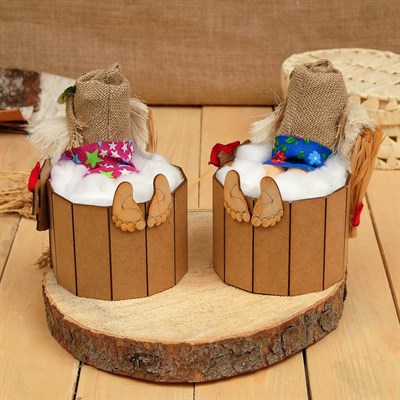 Оберег-домовой "Банник", 28х16х16 см, микс - фото 2073312