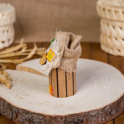 Оберег-домовой "Банник, в колпаке", малый, 17х12х10 см - фото 2073314