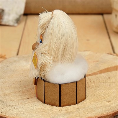 Оберег-домовой "Банник малый, с пяточками", 13х13х11 см, микс - фото 2073317