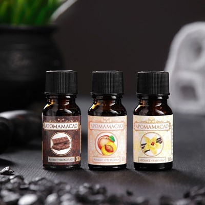 Аромамасло 10мл Queen Fair МИКС аромат: Персик, Шоколад, Ваниль - фото 2074012