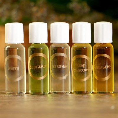 Набор эфирных масел "Скажи стрессу - Нет", 5 шт: апельсин, лаванда, бергамот, кедр, мята х 2 мл - фото 2074044