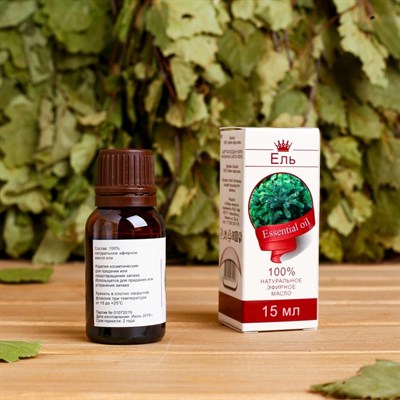 Эфирное масло "Ель", флакон-капельница, аннотация, 15 мл - фото 2074202