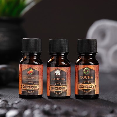 Аромамасло 10мл Добропаровъ МИКС аромат: Ваниль, Апельсин, Сосна - фото 2074227