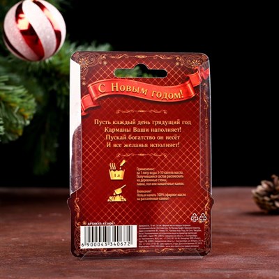 Аромамасло для бани "Богатого Нового года!", с ароматом корицы,10 мл - фото 2074413