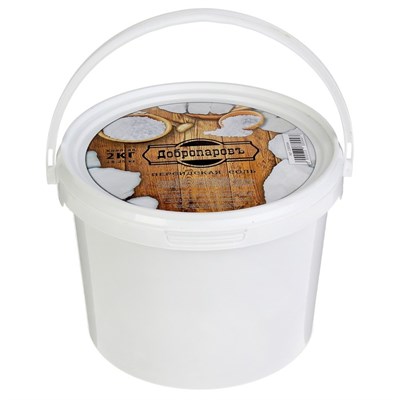 Персидская белоснежная соль "Добропаровъ", колотая, 50-120мм, 2 кг - фото 2074454