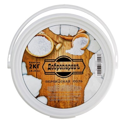 Персидская белоснежная соль "Добропаровъ", колотая, 50-120мм, 2 кг - фото 2074455