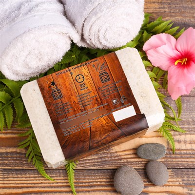 Соляной брикет с цедрой апельсина, 1,35 кг   "Добропаровъ" - фото 2074549