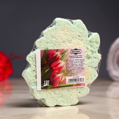 Шипучая бомбочка "Ёжик" с ароматом хвойного леса, зелёная - фото 2074583