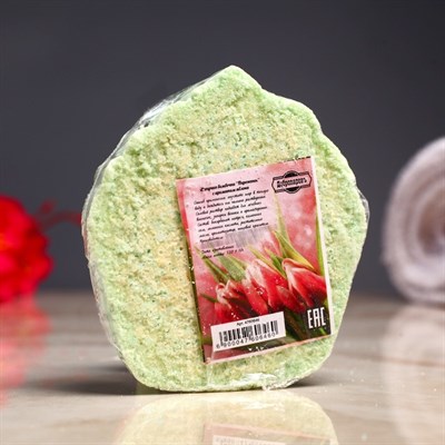 Шипучая бомбочка "Пироженка" с ароматом яблока, зелёная - фото 2074607