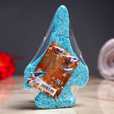 Шипучая бомбочка "Самолет" с ароматом океан, голубая - фото 2074613