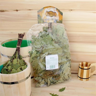 Веник для бани ЭКСТРА из кавказского дуба с пижмой - фото 2074655