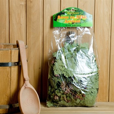 Веник для бани "Детский" из дуба, в индивидуальной упаковке - фото 2074674