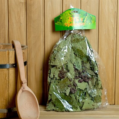 Веник для бани ЭКСТРА из кавказского дуба с душицей, в индивидуальной упаковке - фото 2074682