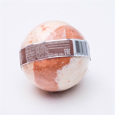 Бурлящий шарик для ванн L'Cosmetics "Молочный шоколад" с пеной, 130 г - фото 2075433