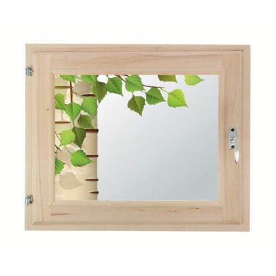 Окно, 50×60см, "Берёзка", двойной стеклопакет, с уплотнителем, "Добропаровъ" - фото 2079473