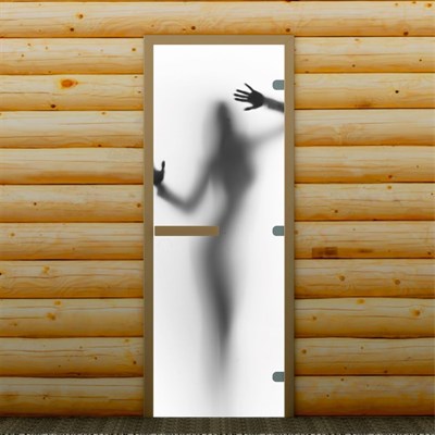 Дверь для бани и сауны "Девушка", 190 х 70 см, с фотопечатью 8 мм Добропаровъ - фото 2080363