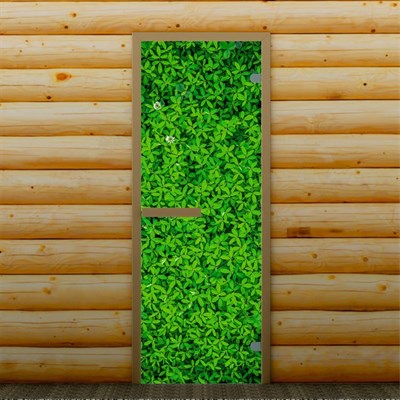 Дверь левое открывание "Зелень", 190 х 70 см, с фотопечатью 6 мм Добропаровъ - фото 2080472
