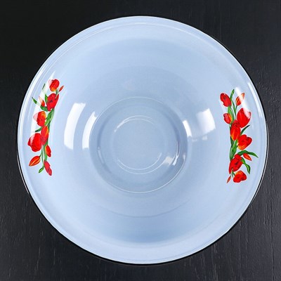 Таз «Тюльпаны» 12 л - фото 2081974