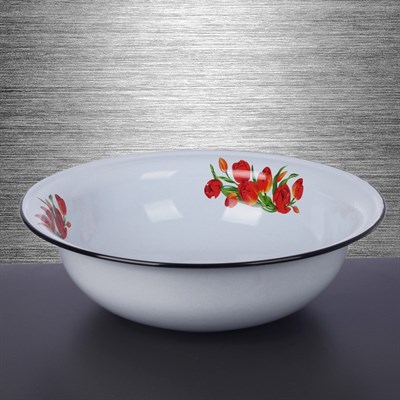 Таз «Тюльпаны» 12 л - фото 2081976