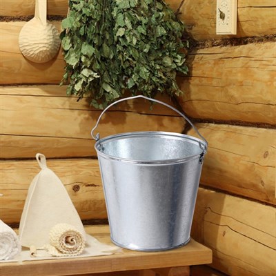 Ведро 5 л, цвет хром - фото 2082068