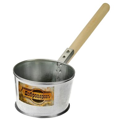 Ковш из нержавеющей стали, 1,2л, с деревянной ручкой, "Добропаровъ" - фото 2082114