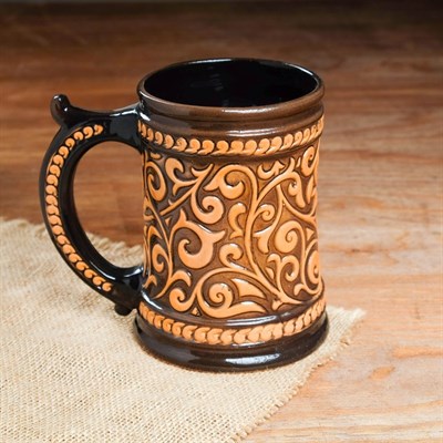 Пивная кружка "Баня 2"  0,5л/13,5см - фото 249204