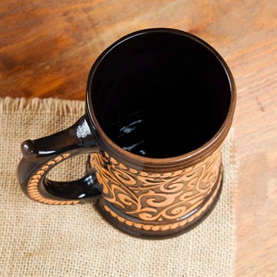 Пивная кружка "Баня 2"  0,5л/13,5см - фото 249205