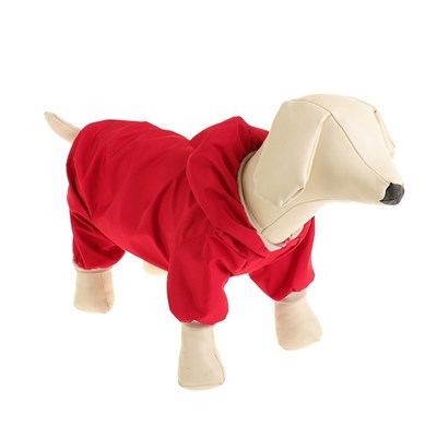 Комбинезон  для собак, размер 2XL (ДС 34-36 см, ОШ 34-36 см, ОГ 44-48 см), красный - фото 277071