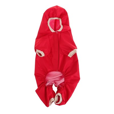 Комбинезон  для собак, размер 2XL (ДС 34-36 см, ОШ 34-36 см, ОГ 44-48 см), красный - фото 277076