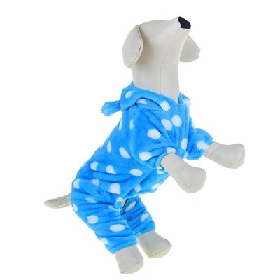 Комбинезон плюшевый, размер S (ДС 20-22 см, ОШ 26 см, ОГ 30-34 см), микс - фото 277215