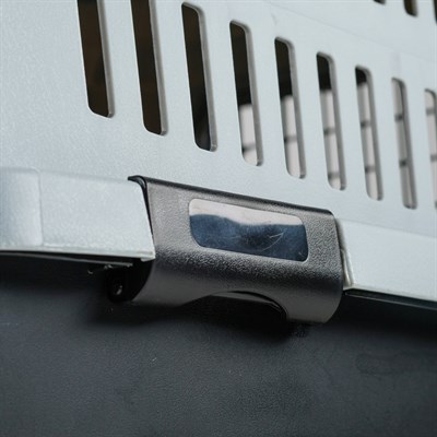 Переноска пластиковая 68 х 49 х 37, серо-черный - фото 279851