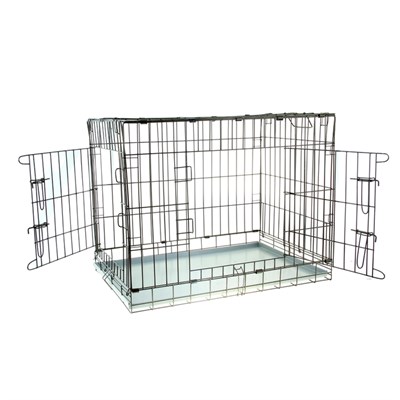 Клетка № 7 для собак и кошек, 118 х 76 х 88 см, чёрная - фото 280318