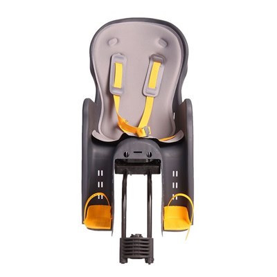 Велокресло заднее BQ-7-4 с регулировкой наклона, крепление на раму, цвет тёмно-серый - фото 366223