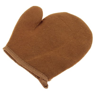 Мочалка-варежка натуральная, лён, 22×19см - фото 395381