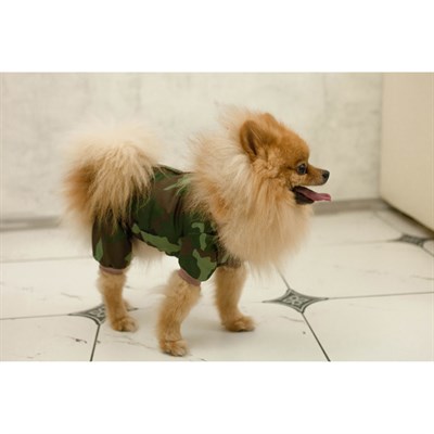 Комбинезон "Камуфляж" демисезонный для собак, размер XL (ДС 32-34 см, ОШ 32 см, ОГ 46-48 см)   38463 - фото 431529