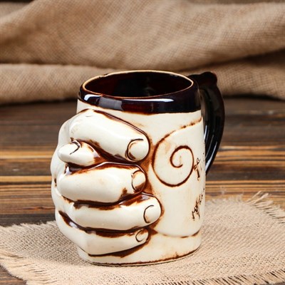 Кружка "Фига с приколом" 0,55 л, микс - фото 555903