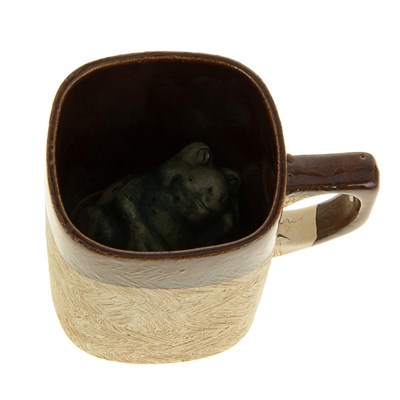 Кружка для пива "Квадрат с жабой" 0,35 л, микс - фото 556163