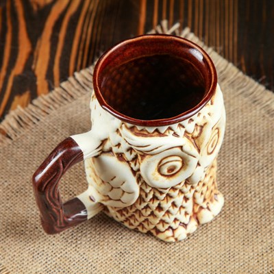 Кружка для пива "Сова" 0,4 л - фото 556179