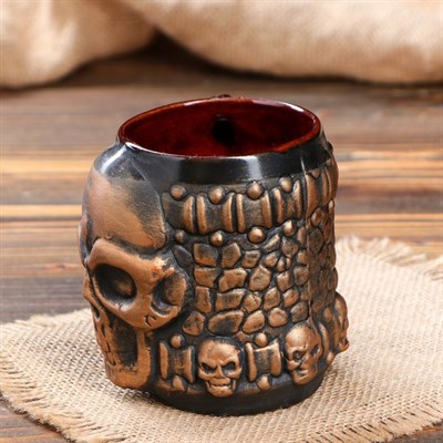 Бокал "Череп", 0,35 л, микс - фото 556240