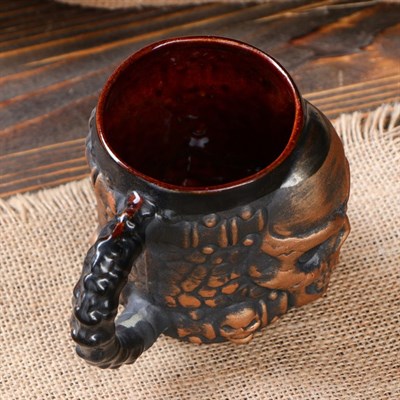 Бокал "Череп", 0,35 л, микс - фото 556242